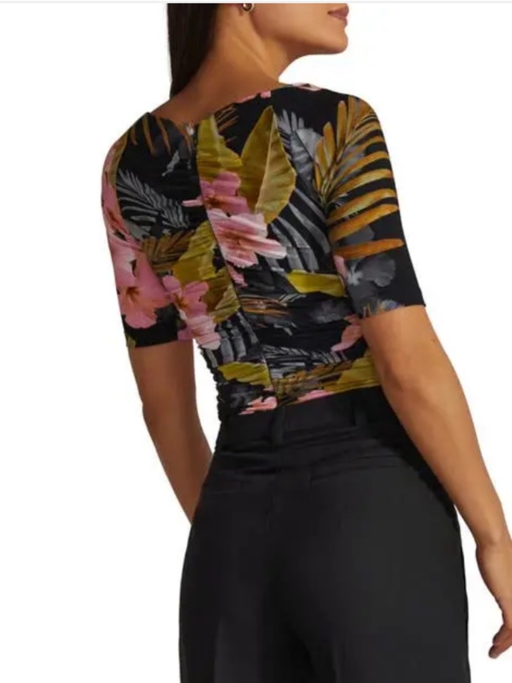 FAVORITE DAUGHTER The Bad Decisions Ruched Crop Top - Picture 4 of 10